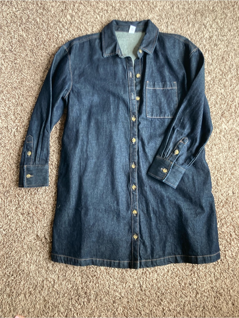 Old Navy Dark Indigo Denim Shirt